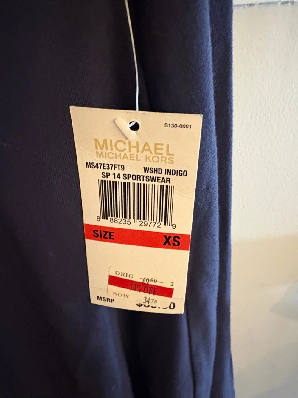 Michael Kors Navy Skirt NWT